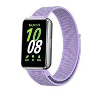 GIOPUEY Bracelet Compatible avec Samsung Galaxy Fit 3, Sangle tressée en Nylon Doux [Unisexe] - Purple