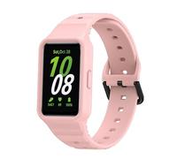 GIOPUEY Bracelet Compatible avec Samsung Galaxy Fit 3, Souple Silicone Sangle Bracelet [Résistant à l'usure] [Respirant] Montre Bracelet - Pink