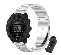 GIOPUEY Bracelet Compatible avec Suunto Core 2, Acier Inoxydable Sangle Bracelet [Résistant à l'usure] - Black