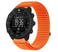 GIOPUEY Bracelet Compatible avec Suunto Core 2, Nylon Réglable Boucle Nylon Respirant Sport Loop Bracelet Extérieur Strap Band - Orange