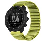 GIOPUEY Bracelet Compatible avec Suunto Core 2, Nylon Réglable Boucle Nylon Respirant Sport Loop Bracelet Extérieur Strap Band - Green