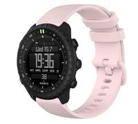 GIOPUEY Bracelet Compatible avec Suunto Core 2, Souple Silicone Sangle Bracelet [Résistant à l'usure] [Respirant] - Pink