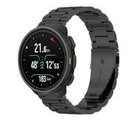 GIOPUEY Bracelet Compatible avec SUUNTO Nautic S, Acier Inoxydable Sangle Bracelet [Résistant à l'usure] - Black