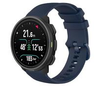 GIOPUEY Bracelet Compatible avec SUUNTO Nautic S, Souple Silicone Sangle Bracelet [Résistant à l'usure] [Respirant] - Dark Blue