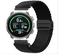 GIOPUEY Bracelet Compatible avec SUUNTO Ocean, Sangle tressée en Nylon Doux [Unisexe] - Black