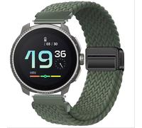 GIOPUEY Bracelet Compatible avec SUUNTO Race 49mm, Sangle tressée en Nylon Doux [Unisexe] - Green