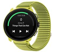 GIOPUEY Bracelet Compatible avec Suunto Run, Nylon Réglable Boucle Nylon Respirant Sport Loop Bracelet Extérieur Strap Band - Green