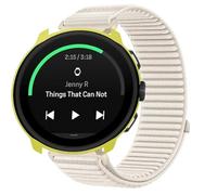 GIOPUEY Bracelet Compatible avec Suunto Run, Nylon Réglable Boucle Nylon Respirant Sport Loop Bracelet Extérieur Strap Band - Beige