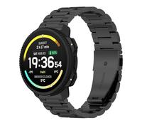 GIOPUEY Bracelet Compatible avec SUUNTO Vertical 2, Acier inoxydable Sangle Bracelet [Résistant à l'usure] - black
