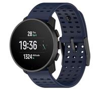GIOPUEY Bracelet Compatible avec SUUNTO Vertical/Vertical 2/Race/Race 2/Race S/5 Peak/9 Peak/9 Peak Pro, Souple silicone Sangle Bracelet [Résistant à l'usure] [Respirant] - midnight blue