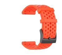 GIOPUEY Bracelet Compatible avec TicWatch Atlas/Pro 5/5 Enduro, 24mm Souple silicone Sangle Bracelet [Résistant à l'usure] [Respirant] - Red