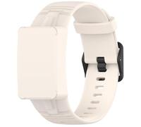 GIOPUEY Bracelet Compatible avec WHOOP One/Peak/Life MG/5.0/4.0/3.0, Souple silicone Sangle Bracelet [Résistant à l'usure] [Respirant] - Beige