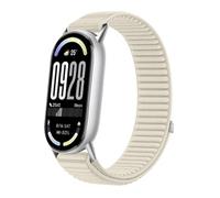 GIOPUEY Bracelet Compatible avec Xiaomi Band 10/9/8, Sangle tressée en nylon doux [unisexe] - Beige
