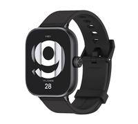 GIOPUEY Bracelet Compatible avec Xiaomi Redmi Watch 6/5/4, Souple silicone Sangle Bracelet [Résistant à l'usure] [Respirant] - Black