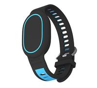 GIOPUEY Bracelet Compatible avec Xiaomi Tag, Souple Silicone Sangle Bracelet [Résistant à l'usure] [Respirant] - Black/Blue