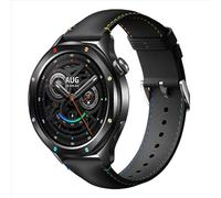 GIOPUEY Bracelet Compatible avec Xiaomi Watch S4/S3, Cuir véritable Sangle Bracelet [Résistant à l'usure] [Respirant] Montre Bracelet - Black