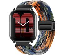 GIOPUEY Bracelet Magnétique Compatible avec Amazfit Active, Sangle tressée en nylon doux [unisexe] - Colourful