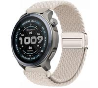 GIOPUEY Bracelet Magnétique Compatible avec Amazfit Balance 2 XT, Sangle tressée en Nylon Doux [Unisexe] - Beige