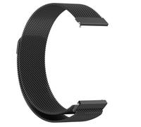 GIOPUEY Bracelet Magnétique Compatible avec Amazfit Bip 6, 22mm Bracelet en acier inoxydable tressé [magnétique] - black