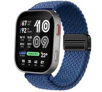 GIOPUEY Bracelet Magnétique Compatible avec Amazfit Bip Max, Sangle tressée en Nylon Doux [Unisexe] - Blue