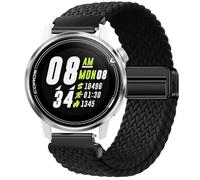 GIOPUEY Bracelet Magnétique Compatible avec COROS Apex 42mm, Sangle tressée en nylon doux [unisexe] - Black