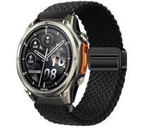 GIOPUEY Bracelet Magnétique Compatible avec DOOGEE Anywise W1/W1 Pro, Sangle tressée en Nylon Doux [Unisexe] - Black
