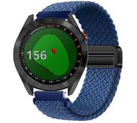 GIOPUEY Bracelet Magnétique Compatible avec Garmin Approach S40, Sangle tressée en nylon doux [unisexe] - Blue