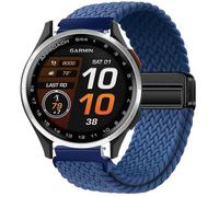 GIOPUEY Bracelet Magnétique Compatible avec Garmin Approach S44, Sangle tressée en nylon doux [unisexe] - Blue