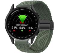 GIOPUEY Bracelet Magnétique Compatible avec Garmin Approach S50, Sangle tressée en nylon doux [unisexe] - Green