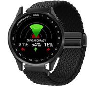 GIOPUEY Bracelet Magnétique Compatible avec Garmin Approach S50, Sangle tressée en nylon doux [unisexe] - Black
