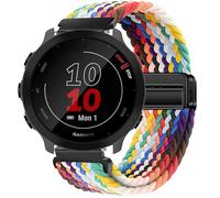 GIOPUEY Bracelet Magnétique Compatible avec Garmin Forerunner 158, Sangle tressée en nylon doux [unisexe] - Colourful-B