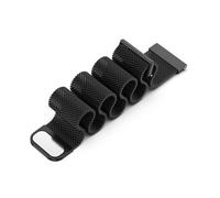 GIOPUEY Bracelet Magnétique Compatible avec Garmin Forerunner 165, Bracelet en acier inoxydable tressé [magnétique] - black