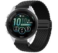 GIOPUEY Bracelet Magnétique Compatible avec Garmin Forerunner 265S, Sangle tressée en nylon doux [unisexe] - Black