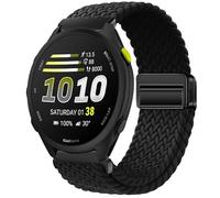 GIOPUEY Bracelet Magnétique Compatible avec Garmin Forerunner 70, Sangle tressée en Nylon Doux [Unisexe] - Black