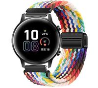 GIOPUEY Bracelet Magnétique Compatible avec Honor MagicWatch 2 42mm, Sangle tressée en nylon doux [unisexe] - Colourful-B