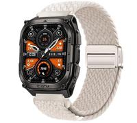 GIOPUEY Bracelet Magnétique Compatible avec KOSPET Tank M4, Sangle tressée en nylon doux [unisexe] - Beige