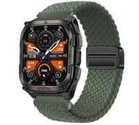 GIOPUEY Bracelet Magnétique Compatible avec KOSPET Tank M4, Sangle tressée en nylon doux [unisexe] - Green