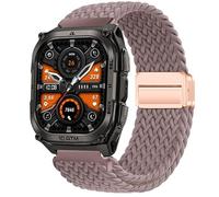 GIOPUEY Bracelet Magnétique Compatible avec KOSPET Tank M4, Sangle tressée en nylon doux [unisexe] - Purple