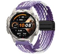 GIOPUEY Bracelet Magnétique Compatible avec KOSPET TANK T3 ULTRA 2, 22mm Sangle tressée en nylon doux [unisexe] - Purple/White