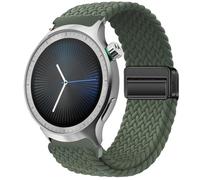 GIOPUEY Bracelet Magnétique Compatible avec Motorola Moto Watch 2026, Sangle tressée en nylon doux [unisexe] - Green