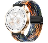GIOPUEY Bracelet Magnétique Compatible avec Oppo Watch X3 mini, Sangle tressée en nylon doux [unisexe] - Colourful