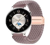 GIOPUEY Bracelet Magnétique Compatible avec Oppo Watch X3 Mini/X2 Mini, Sangle tressée en nylon doux [unisexe] - Purple
