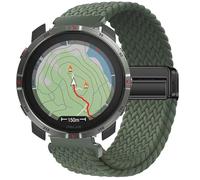 GIOPUEY Bracelet Magnétique Compatible avec Polar Grit X2, Sangle tressée en nylon doux [unisexe] - Green