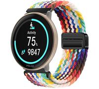GIOPUEY Bracelet Magnétique Compatible avec Polar Ignite 3, Sangle tressée en nylon doux [unisexe] - Colourful-B