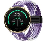 GIOPUEY Bracelet Magnétique Compatible avec Polar Ignite, Sangle tressée en nylon doux [unisexe] - Purple/White