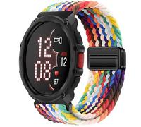 GIOPUEY Bracelet Magnétique Compatible avec Polar Street X, Sangle tressée en Nylon Doux [Unisexe] - Colourful-B