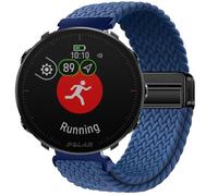 GIOPUEY Bracelet Magnétique Compatible avec Polar Vantage M, Sangle tressée en Nylon Doux [Unisexe] - Blue