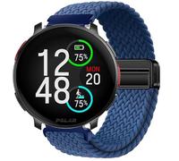 GIOPUEY Bracelet Magnétique Compatible avec Polar Vantage V3, Sangle tressée en Nylon Doux [Unisexe] - Blue