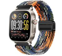 GIOPUEY Bracelet Magnétique Compatible avec Realme Watch 5, Sangle tressée en Nylon Doux [Unisexe] - Colourful