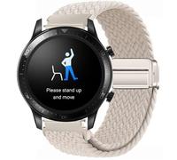 GIOPUEY Bracelet Magnétique Compatible avec Realme Watch S Pro, Sangle tressée en Nylon Doux [Unisexe] - Beige